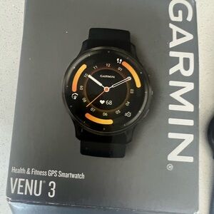 Garmin Venu 3 Black and Orange Smartwatch